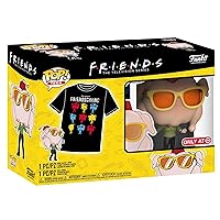 Funko Pop! & Tee: Friends - Monica with Turkey - Small - (S) - T-Shirt - Clothes with Collectible Vinyl Figure - Gift Idea - Toys & Short Sleeve Top - TV Fans