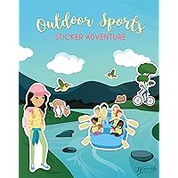 Hopscotch Girls Confidence! - Sticker Books for Kids Ages 4-8 - Outdoor Sports Sticker Activity Book - Girl Sticker Book - Kids Sticker Books - Toddler Sticker Book 150 Stickers & 24 Pages