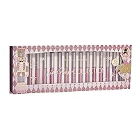 Beauty Concept 15-Piece Lip Gloss Set - Radiant Lips with Glossy Heavy Embossing, Shiny Gold Foil Stamping - 0.7 fl oz Each in Pink Nutcracker