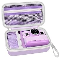 Grapsa Case Compatible with DYLANTO for Anchioo for ESOXOFFORE for YTETCN for WEEFUN for GKTZ for Amzelas Instant Print Camera, Kids Camera Storage Holder Organizer for Accessories (Box Only)- Purple