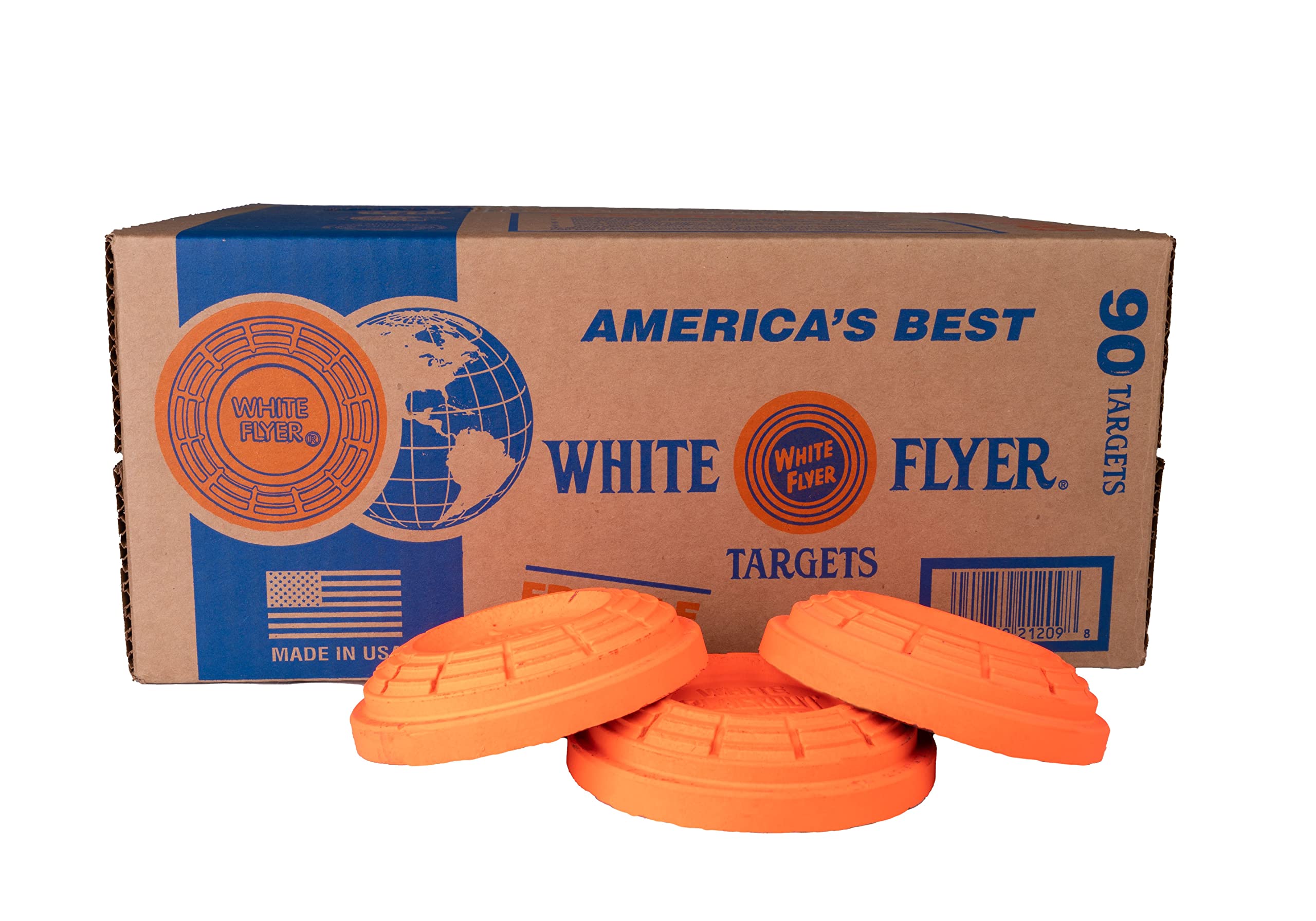 2 Cases of White Flyer Blackout® Trap and Skeet Targets 90ct