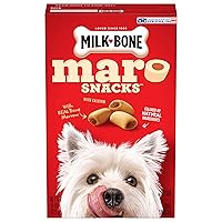 Milk-Bone MaroSnacks Dog Treats, Beef, 15 Ounce (Pack of 6) with Real Bone Marrow and Calcium