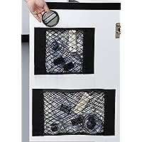Tumbler Lid Organizer Self-Adhesive Quick-release Elastic Mesh Storage Lid Organizers Inside Cabinet and On Wall Tumbler Lid Storage Hook for Kitchen Organizers and Storage(Large and Small)