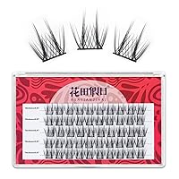 Lash Clusters DIY Eyelash Extensions 50Pcs Cluster Lashes C Curl Individual Lashes Volume Eyelash Clusters Wispy Cluster Eyelash Extensions DIY At Home Soft And Reusable Lashes(MIX)