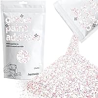 Hemway Glitter Paint Additive 100g / 3.5oz Crystals for Acrylic Emulsion Paint - Interior Wall, Furniture, Ceiling, Wood, Varnish, Matte - Chunky (1/40