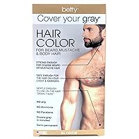 Betty Cover Your Gray Mens Hair Color for Beard, Mustache & Body Hair - Blonde