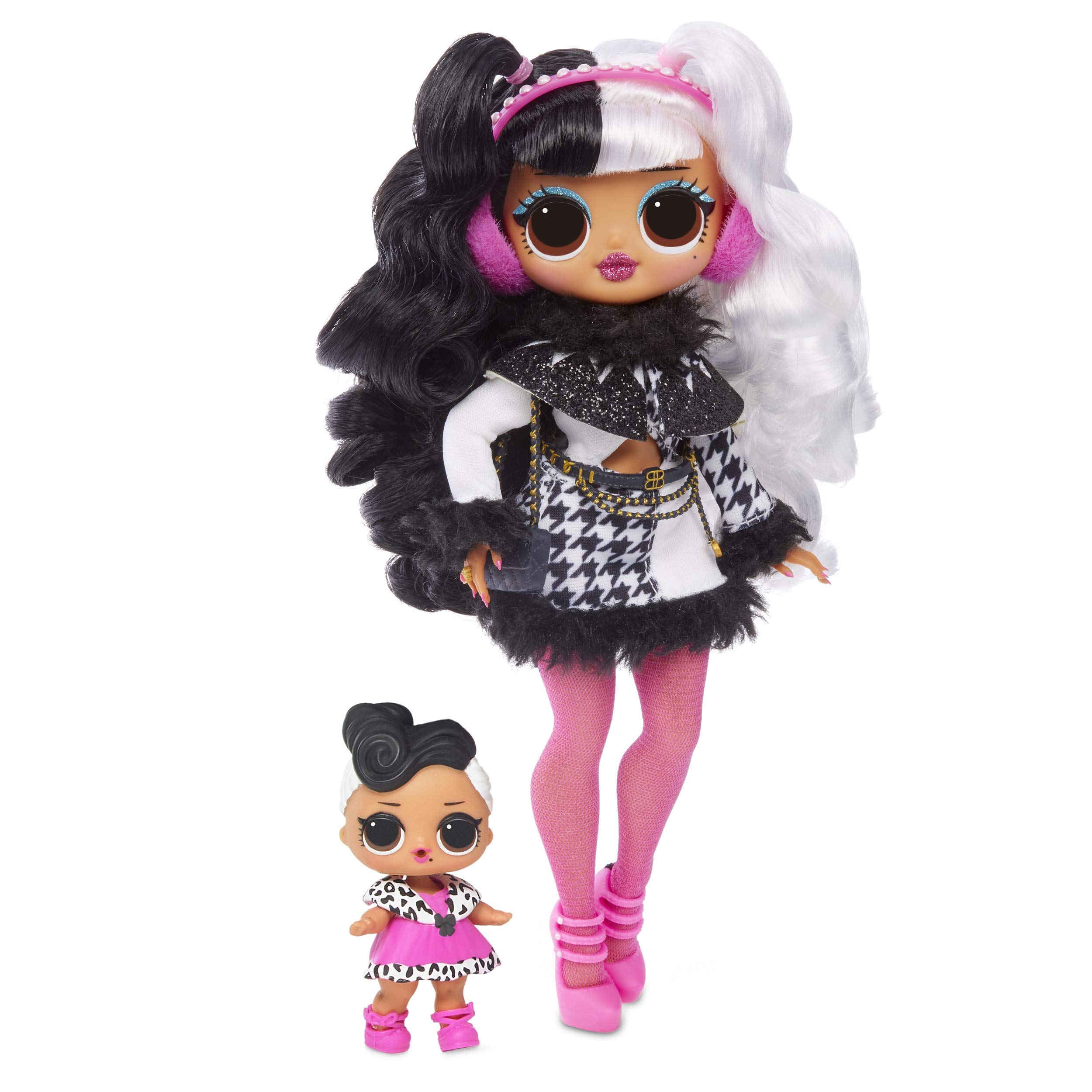LOL Surprise OMG Winter Disco Series With Exclusive Dollie Fashion Doll And 25 Surprises Including Her Little Sister Dollface, Fashions, Shoes, Purse, Fur Shawl, Ear Muffs And More | Kids Ages 6-10