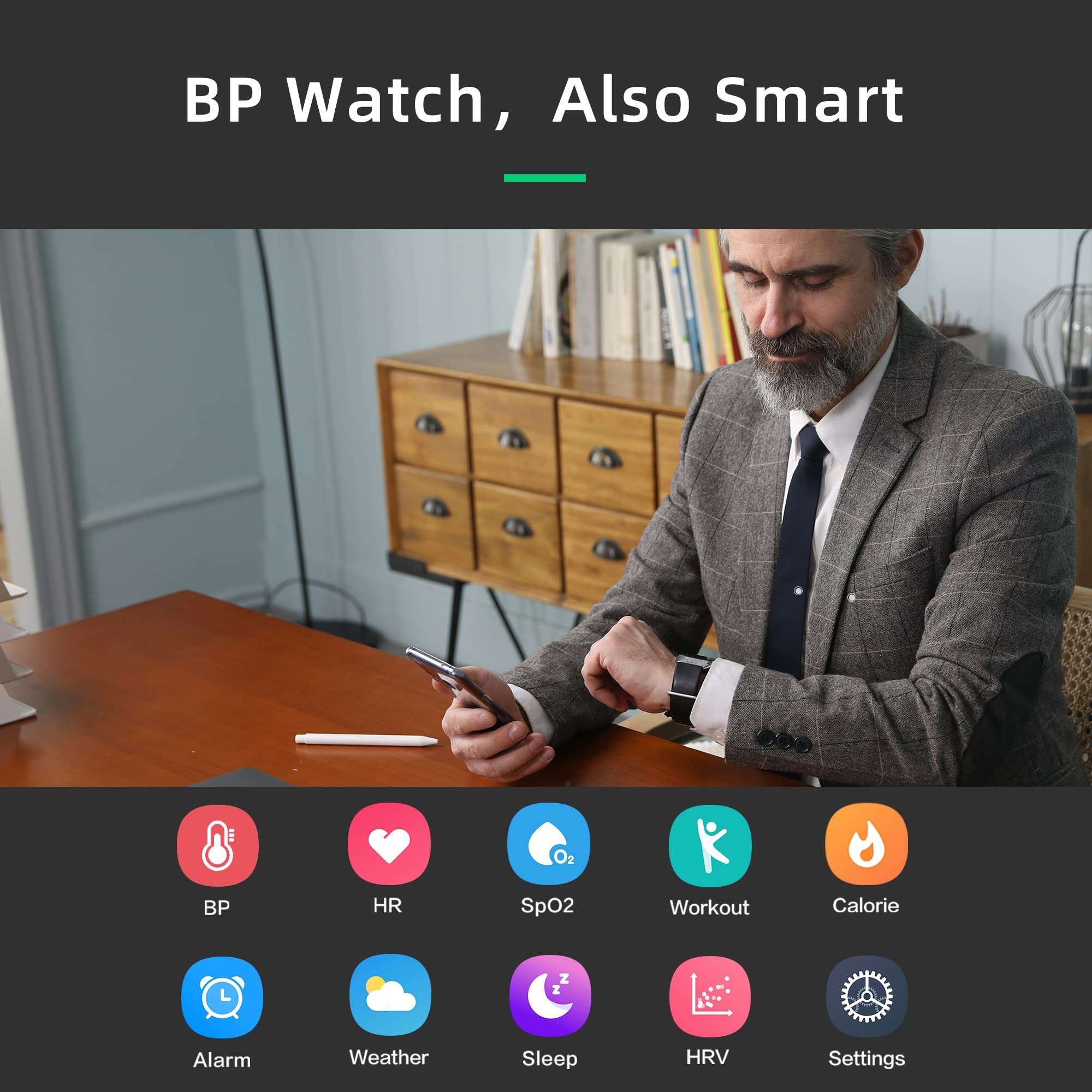 YHE Smartwatch Blood Pressure Watch