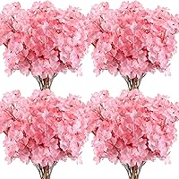 25 Pcs Artificial Cherry Blossom Flower Silk Cherry Blossom Branches 15.7 Inch Fake Floral Branches Bundles Faux Cherry Blossom Stems for Vase Home Wedding Table Centerpiece (Bright Pink)