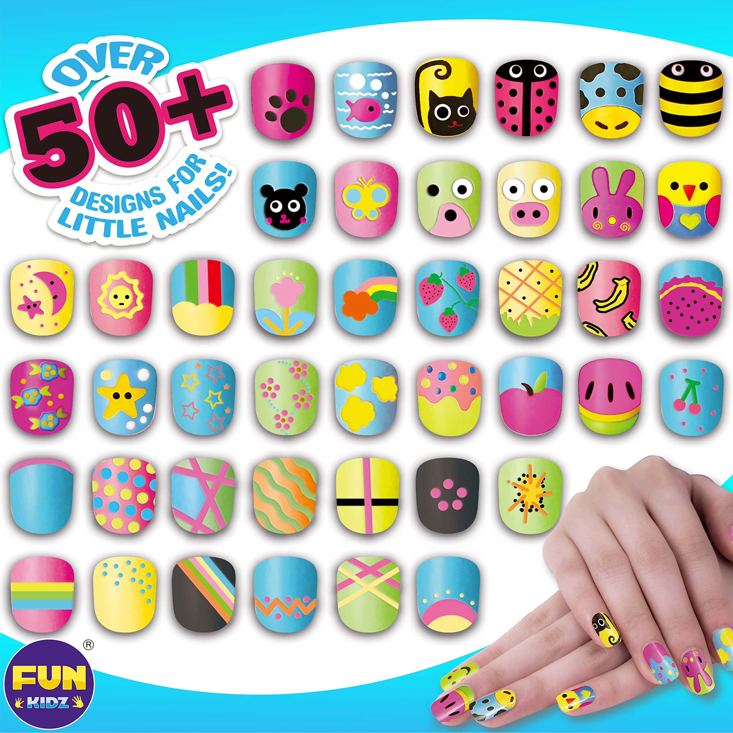 Girls Diy Nail Art Toy Kit With Dryer Sticker Household Safe Interesting  Kids Nail Art Pens Polish Play Set | Fruugo NO