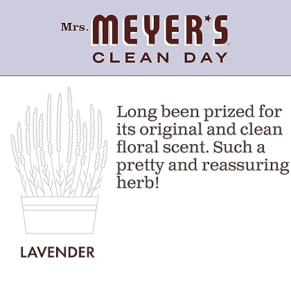 Mrs. Meyer's Liquid Dish Soap, Biodegradable Formula, Lavender, 16 fl. oz - Pack of 3