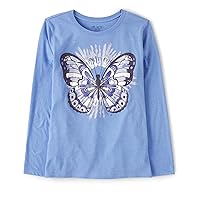 The Children's Place girls Long Sleeve Animal Graphic T shirt
