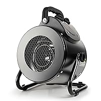 Electric Heater Fan,Portable Heater with Overheat Protection, Fast Heating,Small Garage Heater for Greenhouse, Grow Tent, Workplace