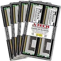 A-Tech 256GB Kit (8x32GB) DDR3/DDR3L 1600MHz PC3L-12800L ECC LRDIMM 4Rx4 Quad Rank 1.35V Load Reduced DIMM 240-Pin Server RAM Memory Upgrade Modules (A-Tech Enterprise Series)