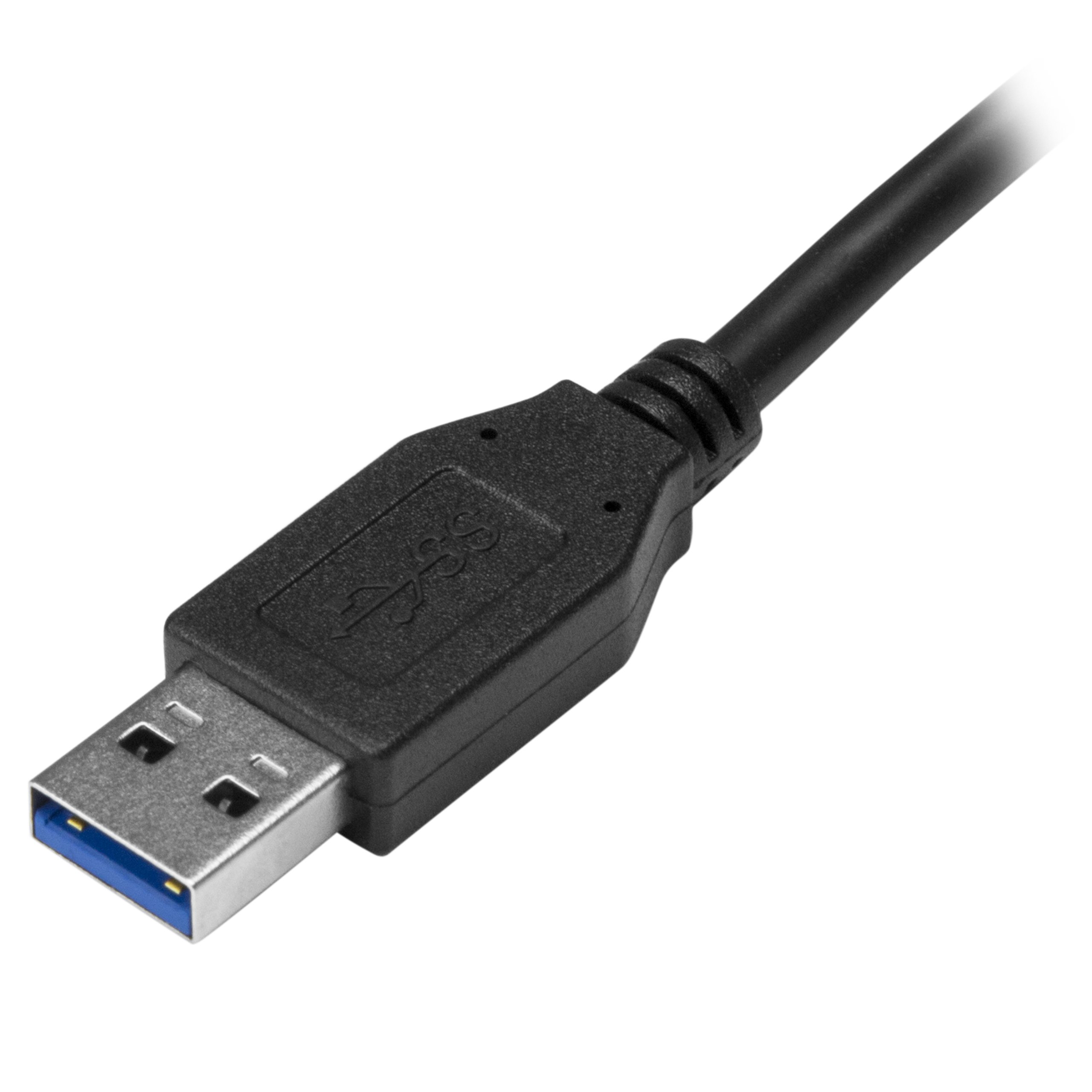 StarTech.com USB to USB C Cable - 3 ft / 1m - 10 Gbps - USB-C to USB-A - USB 2.0 Cable - USB Type C (USB31AC1M),Black