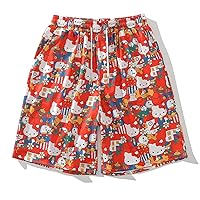 Shorts for Women 2024 Trendy Summer Cute Japanese Cartoon Style Girl Spring Summer Running Beach.