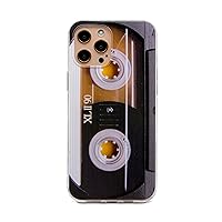 Compatible with iPhone 12 Pro max Case，Cassette Tape Shockproof Music Cool Phone Case Bumper Protective Cover for iPhone 12 Pro Max 6.7 inch