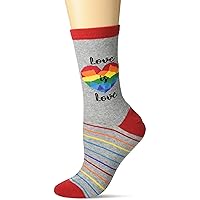 K. Bell Socks Women's Fun Happy Hour Crew Socks-1 Pairs-Cool & Cute Pop Culture Funny Gifts