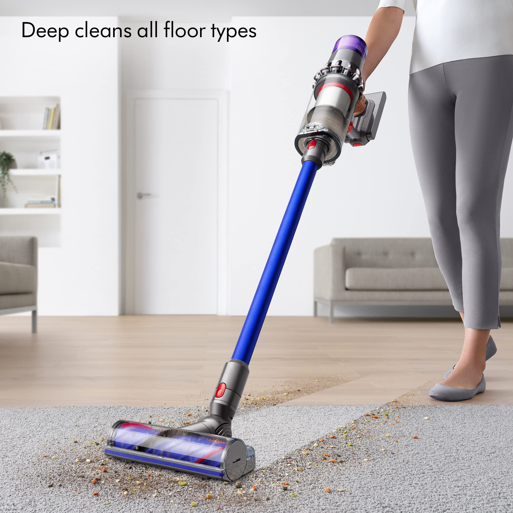 Dyson V11 Cordless Vacuum Cleaner, Nickel/Blue, Large