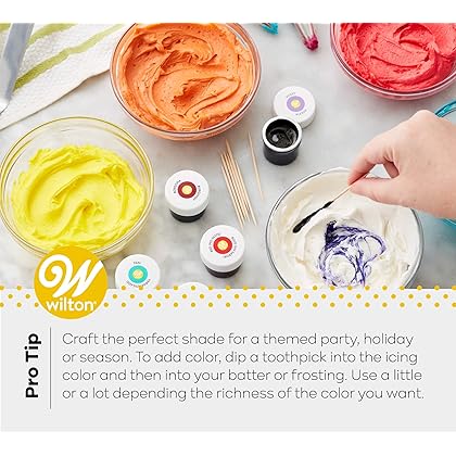 Wilton Icing Colors 12-Piece Gel Food Coloring Set