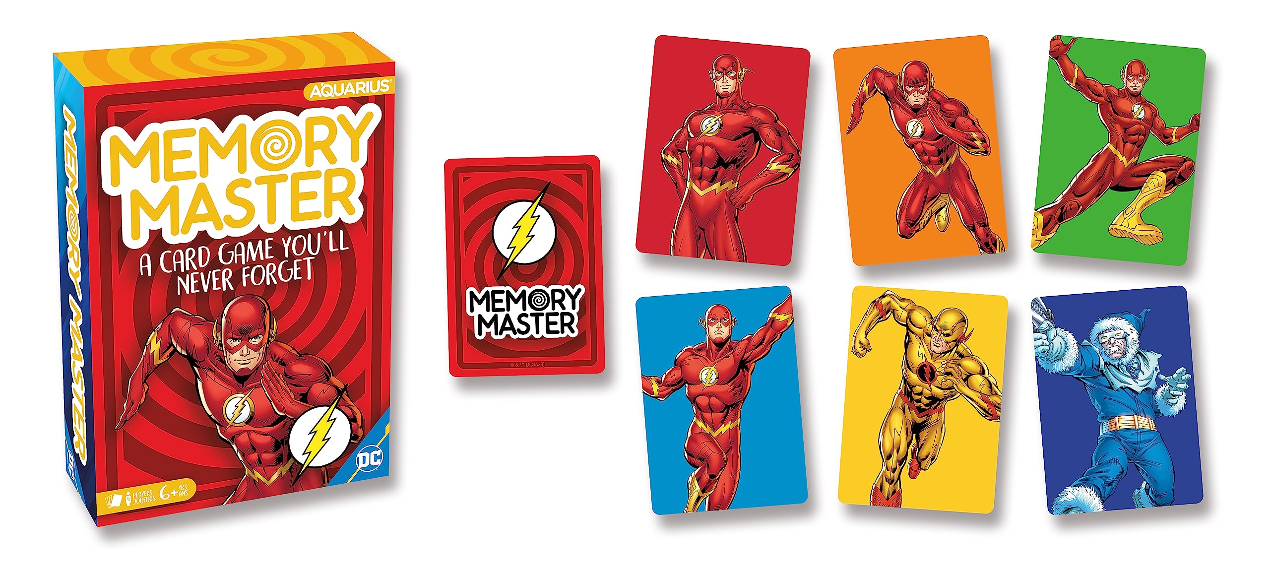 AQUARIUS DC The Flash Memory Master Card Game - Fun Family Party Game for Kids, Teens & Adults - Entertaining Game Night Gift - Officially Licensed DC Merchandise