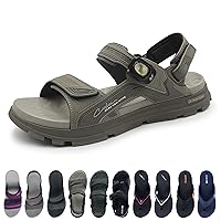 Gold Pigeon Shoes EVA Ultra Cushion Padding Men Athlete Quick Dry Anti-Slip Double Strap Open Toe Sandal for Men Size 9-9.5 / Women Size 10.5-11 * 9388 Black -42