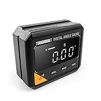 ToughBuilt - Precise Digital Electronic Angle Gauge Level w/Magnetic Base, High Contrast Display for All Environments, Measuring Tool for Carpentry, Building, Automobile, Masonry - (TB-H2-65AF-MD)