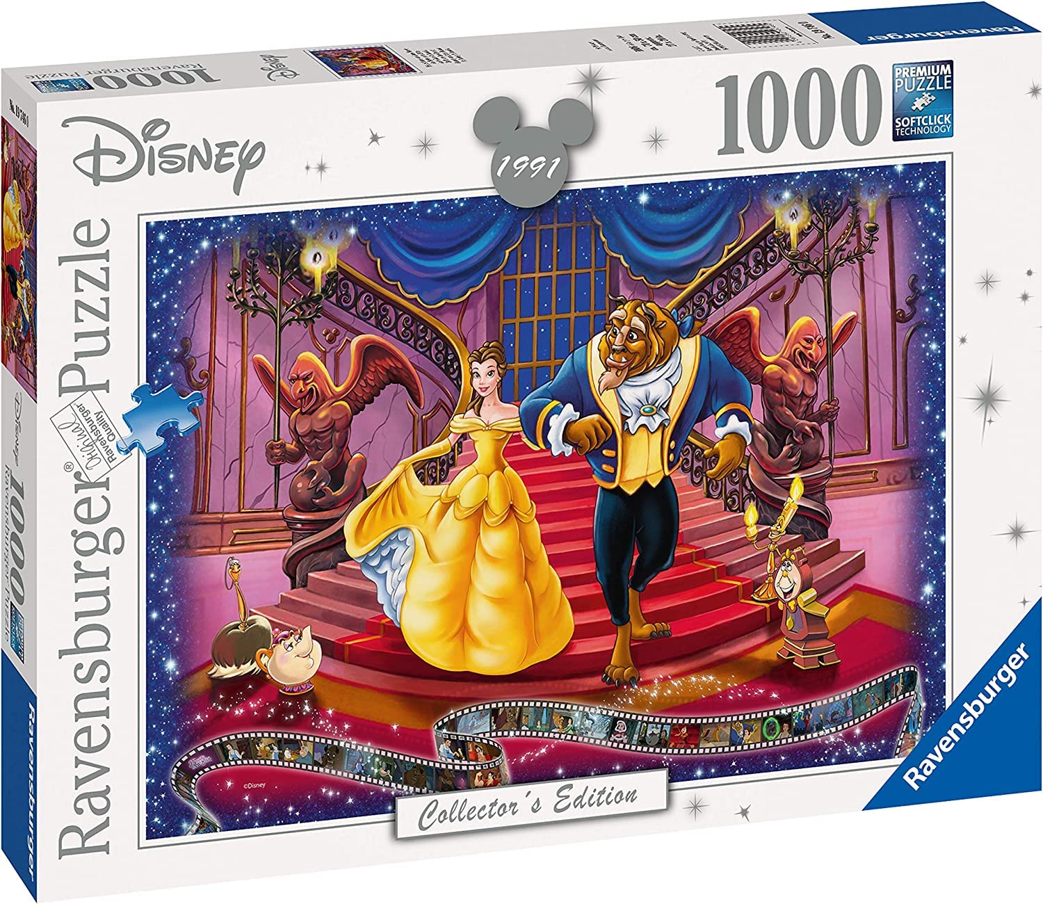Ravensburger Disney Beauty and The Beast 1000 Piece Jigsaw Puzzle for Adults - 19746 - Every Piece is Unique, Softclick Technology Means Pieces Fit Together Perfectly