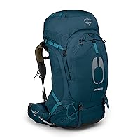 Osprey Atmos AG 65L Men's Backpacking Backpack, Venturi Blue, L/XL