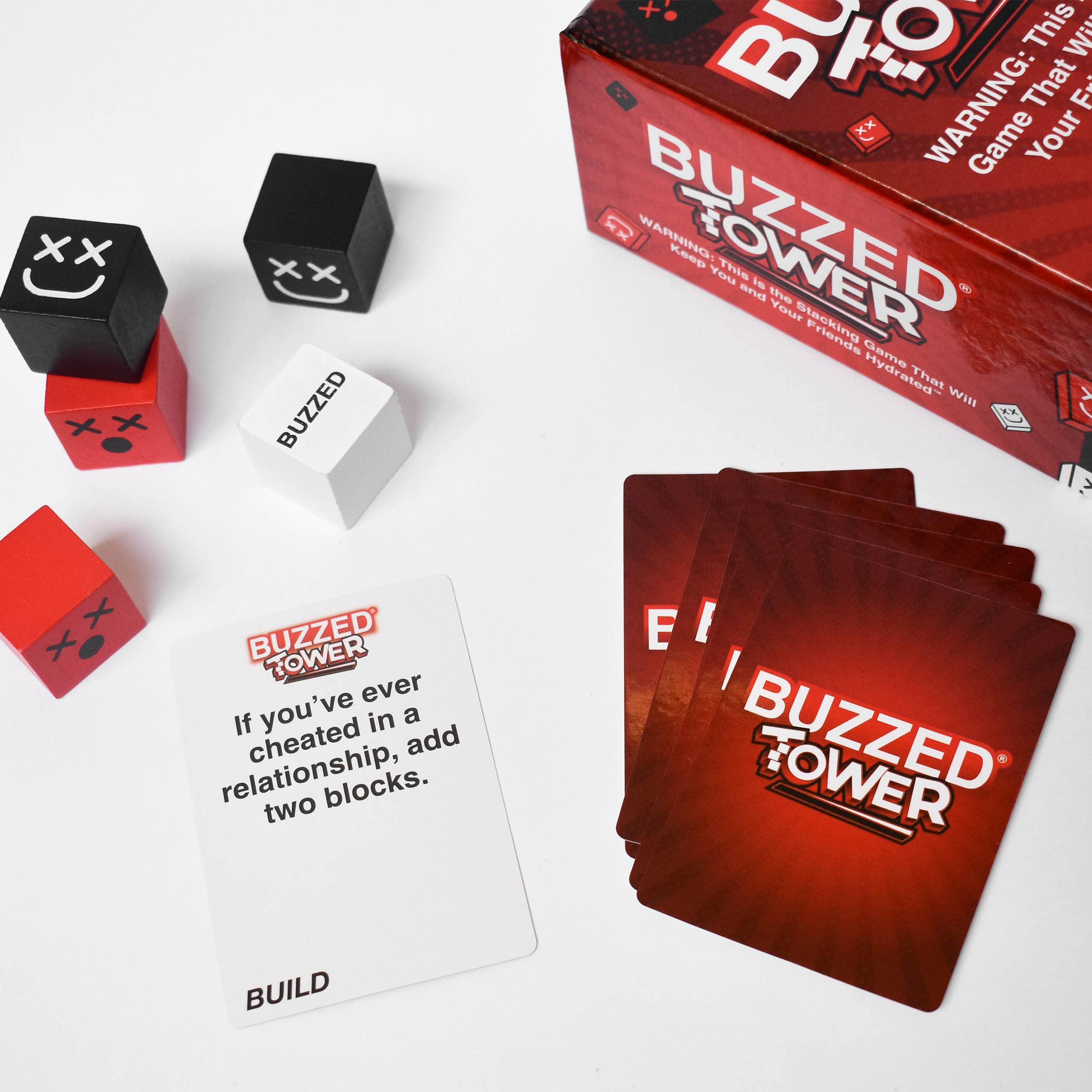 WHAT DO YOU MEME? Buzzed Tower - The World's Most Constructive Drinking Game for The Summer Party Activities, BBQ Party Games & More