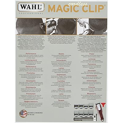 Wahl 5 Star Cordless Magic Clip, Professional Hair Clippers, Pro  Haircutting Kit, Clippers for Blunt Cuts, Adjustable Taper Lever, Crunch  Blade, Cordless, Lightweight, Barbers Supplies