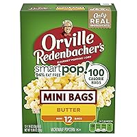 Orville Redenbacher’s SmartPop! Butter Flavored Microwave Popcorn, Gluten Free, 12 Count Mini Popcorn Bags (6 Boxes)