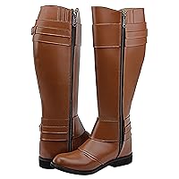 Mens Man Desire Fashion Stylish Motorcycle Riding Leather Tall Knee High Boots Color Tan