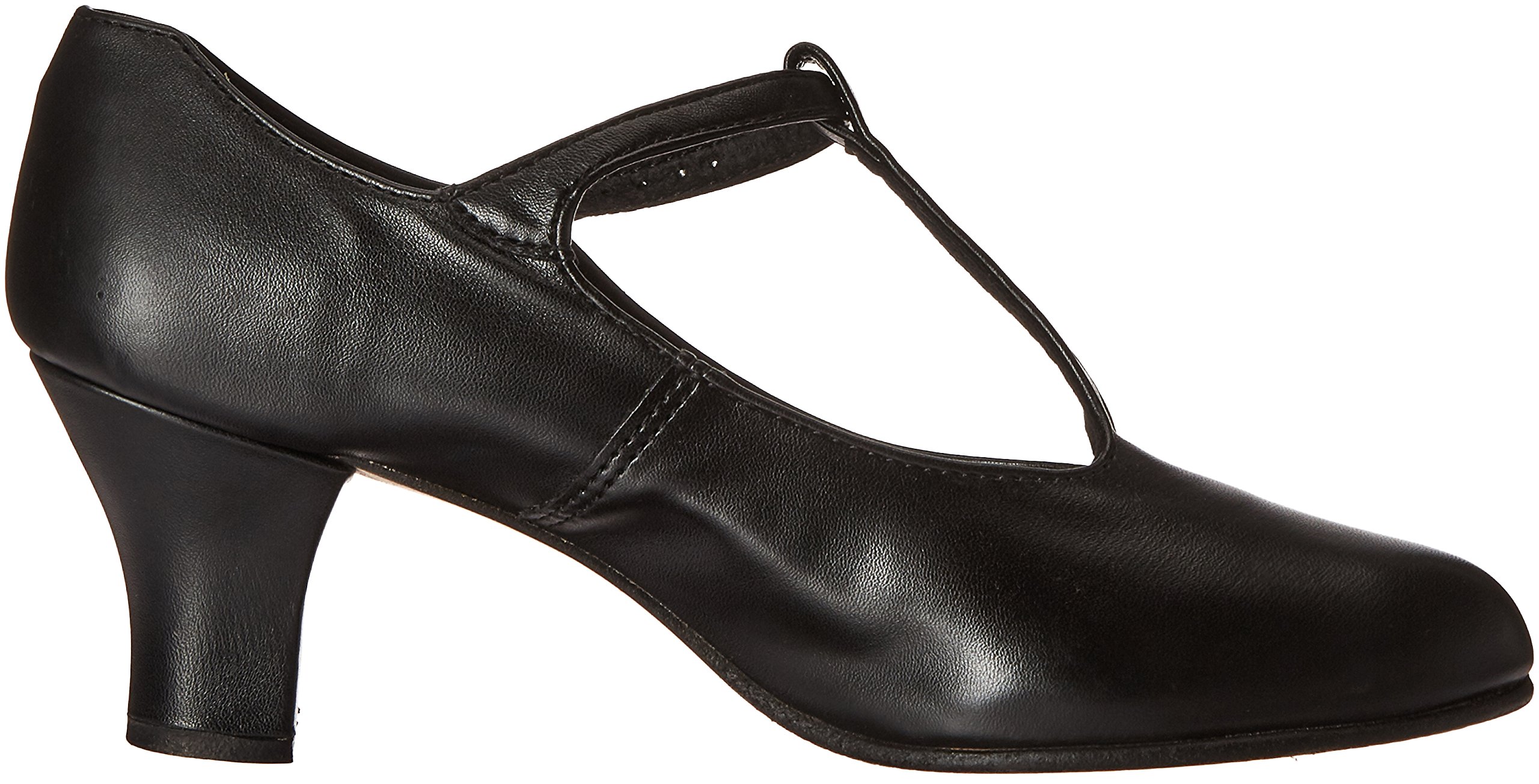 Capezio Jr. Footlight T-Strap Black Dance Shoe - 4.5 M US