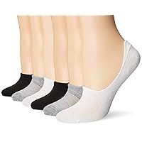 Hanes Womens Comfort Fit Mid-Sport Liner Socks, 6-Pair Pack