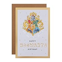 Hallmark Birthday Card - Harry Potter Hogwarts House Crest Design