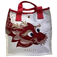 RADLEY London Cotton Unisex Small Open Top Grab Bag - Dragon Lunar New Year