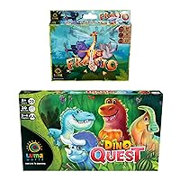 Luma World Games Bundle, Dino Quest and Fracto, Path Building and Dinosaur Themes to Learn Fractions and Conversion of Measurement Units, 4 Games in 1 Pack, Ages 8 and up