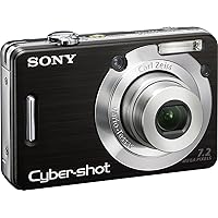 Sony Cybershot DSCW55 7.2MP Digital Camera with 3x Optical Zoom (Black) (OLD MODEL)