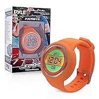 Pyle Multifunction Sports Training Wrist Watch - Smart Classic Sport Running Digital Fitness Gear Tracker w/ 3D Sensor Pedometer, Timer, Alarm, Removable Strap, For Men and Women PATW19OR (Orange)