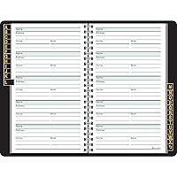 Telephone / Address Book, Large Print, 500 Entries, 8.38 x 5.38 Inches, Black (80LP1105,Small)