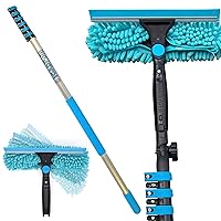 24 Feet IGADPole Long Handle Squeegee: Professional Window Cleaning Kit with 24ft Aluminium Extension Pole, Suitable for Window Wash at Home or Small Business.