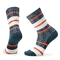 Smartwool Everyday Zero Cushion Merino Wool Striped Cable Crew Socks for Men and Women