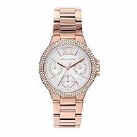 Michael Kors Mini Camille Women's Watch, Stainless Steel Watch for Women with Steel or Leather Band