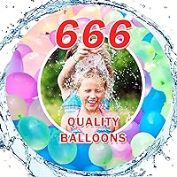 Water Balloons for Kids Girls Boys Balloons Set Party Games Quick Fill 666 Balloons for Swimming Pool Outdoor Summer Fun 