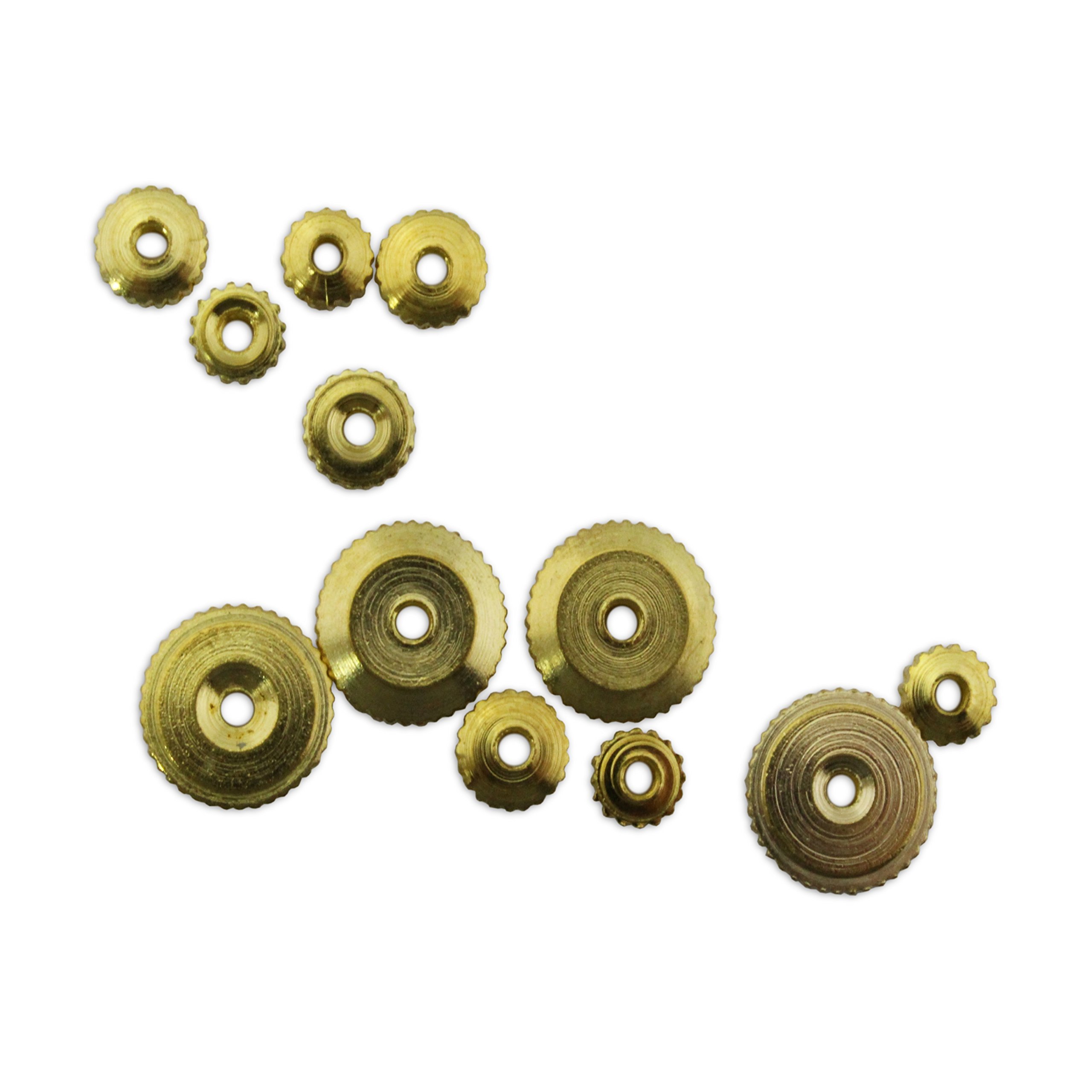Jewellers Tools Brass Clock Hand Nuts : American Metric Clockmakers Parts Repairs Mixed Hermel (15)