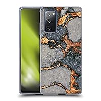Head Case Designs Officially Licensed Monika Strigel Grey Gemstone and Gold Soft Gel Case Compatible with Samsung Galaxy S20 FE / 5G