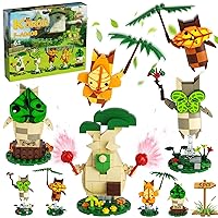 Korok Building Block Set, BOTW Yahaha! 5 Characters, Cute Game Merch Action Figures, Building Block Sets Suitable for Birthday Gift for BOTW Collections（499pcs）
