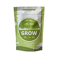 Reefertilizer® Grow | NPK + Micronutrients for Veg State Indoor and Outdoor Plants | 1.1lbs Powder Fertilizer Vegetative Nutrients | 120 feedings or up to 8 Plants | for Soil, Coco, DWC, Hydroponic
