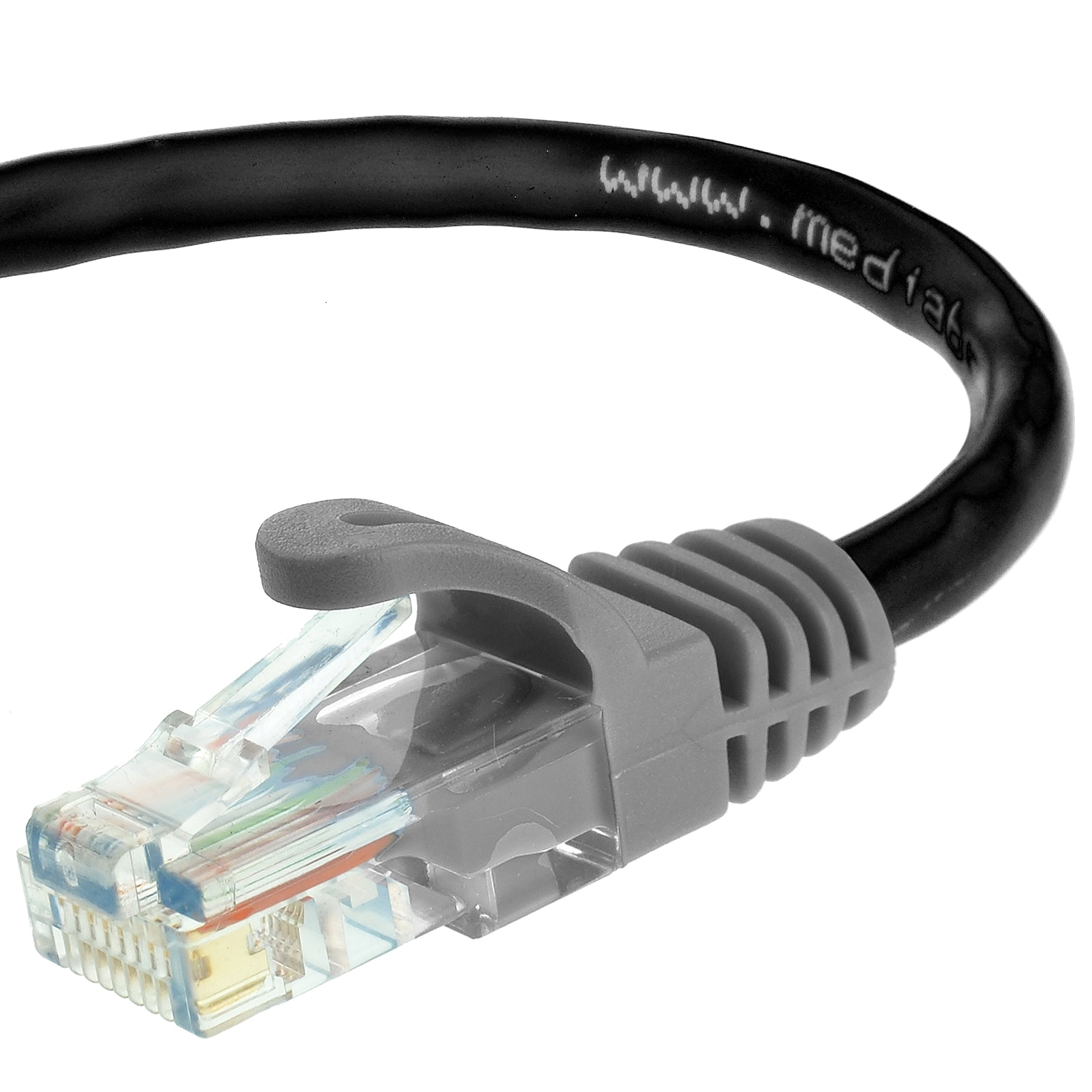 Mediabridge™ Ethernet Cable (15 Feet) - Supports Cat6 / Cat5e / Cat5 Standards, 550MHz, 10Gbps - RJ45 Computer Networking Cord (Part# 31-699-15B)